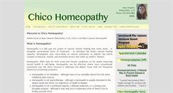 Desktop Screenshot of chicohomeopathy.com