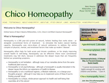 Tablet Screenshot of chicohomeopathy.com